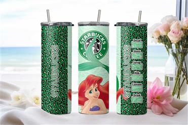 Starbucks Coffee Ariel Green Leopard